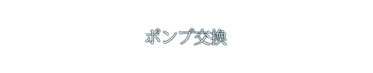 ポンプ交換